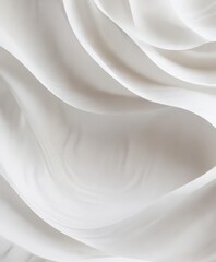 Obraz premium Soft focus image of an abstract white wavy pattern, subtle, image, pattern
