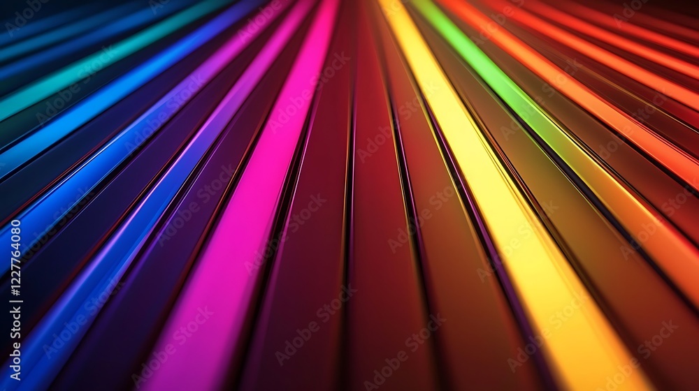Poster abstract futuristic background with glowing neon moving high-speed wave lines and bokeh lights. ai t