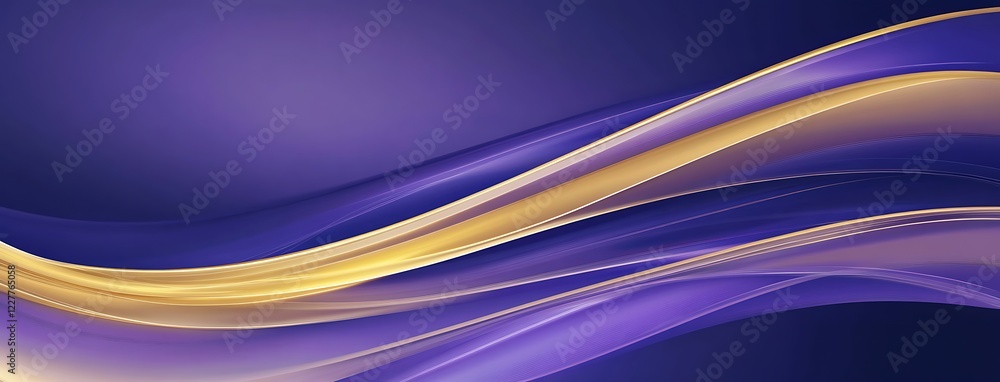 Aufkleber abstract futuristic background with glowing neon moving high-speed wave lines and bokeh lights. ai t