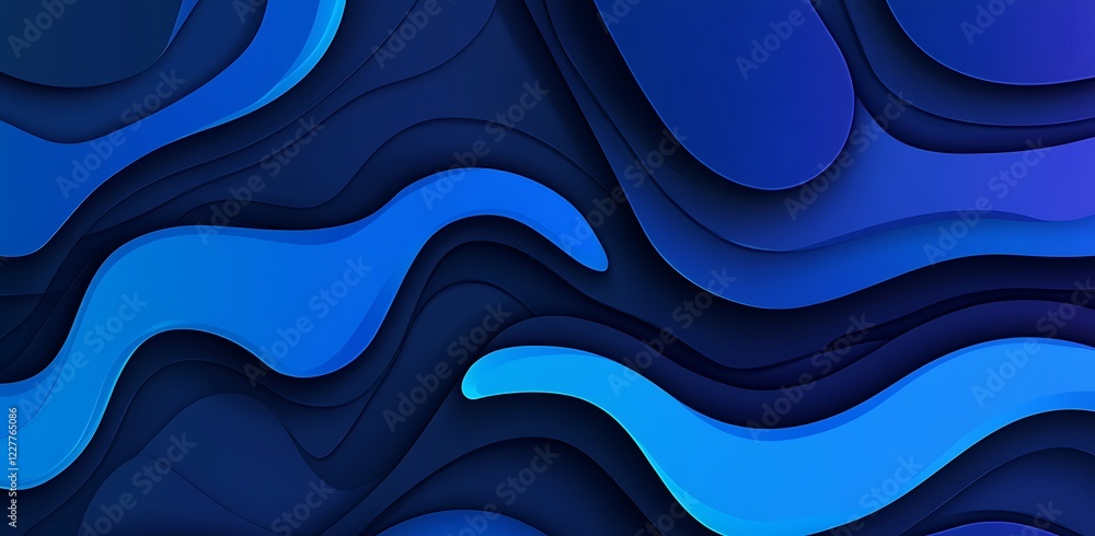 Aufkleber abstract futuristic background with glowing neon moving high-speed wave lines and bokeh lights. ai t