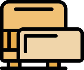 Small air conditioner cooling a room, ensuring a pleasant indoor climate during hot weather