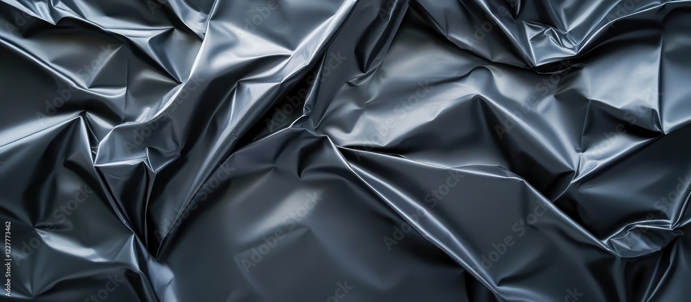 Aufkleber textured dark gray geomembrane surface with crumpled folds ideal for background use or placing promo