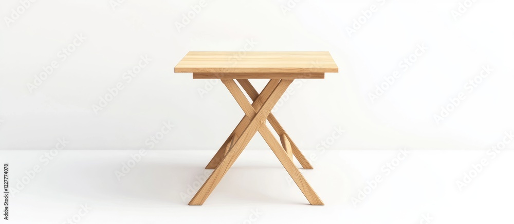 Poster modern foldable table with wooden legs and rectangular top perfect for minimalist design and versati