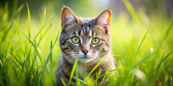 A serene feline form