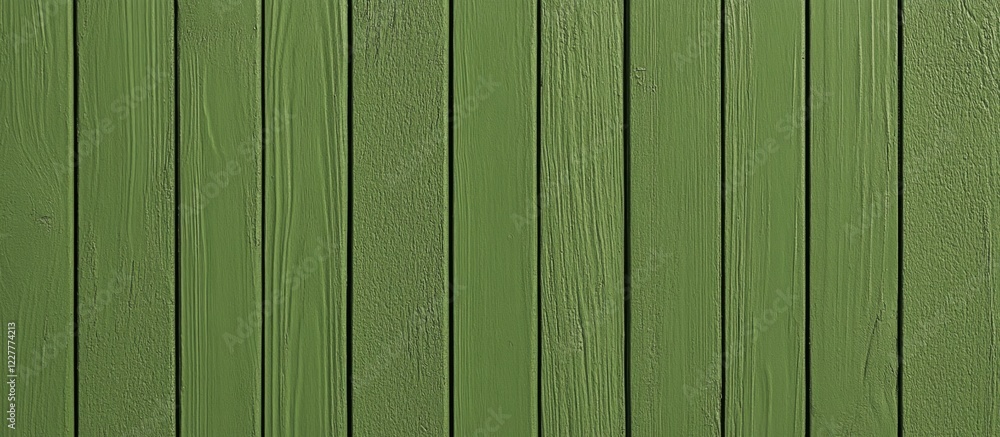 Poster green wooden planks texture background with negative space for text placement and design elements