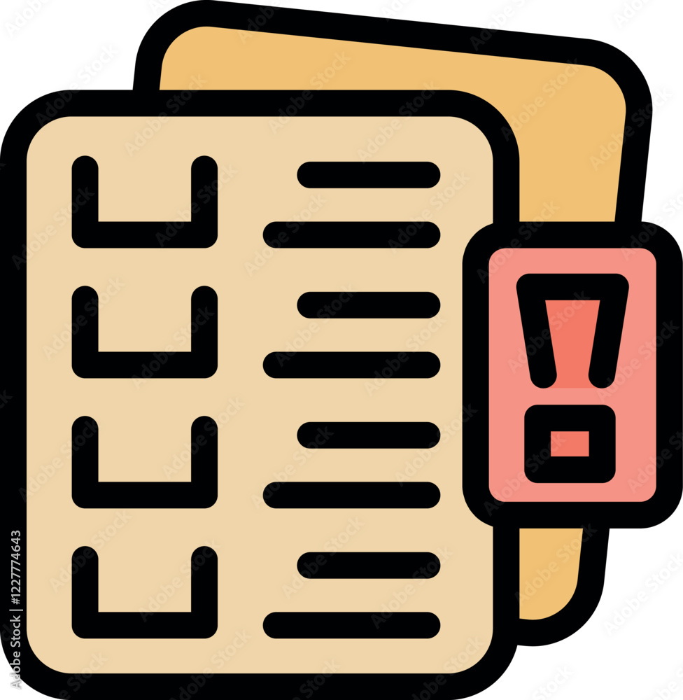 Poster task list is showing pending tasks with exclamation mark representing urgency, highlighting critical