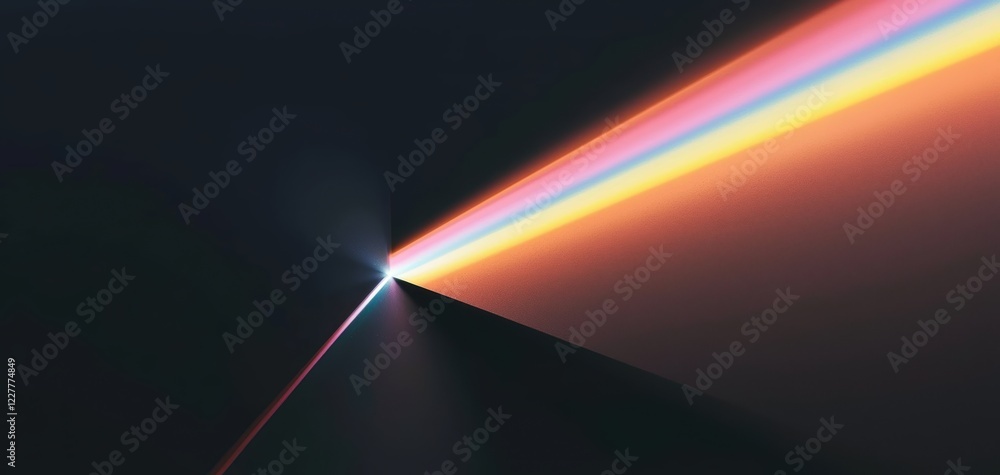 Poster light beam spectrum display digital art abstract environment modern conceptual viewpoint