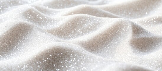 Sparkling white sand texture creating a festive atmosphere with ample space for overlaying text or holiday messages