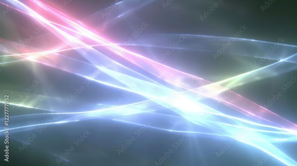 Poster abstract light streaks in vibrant colors create a dynamic background for creative projects