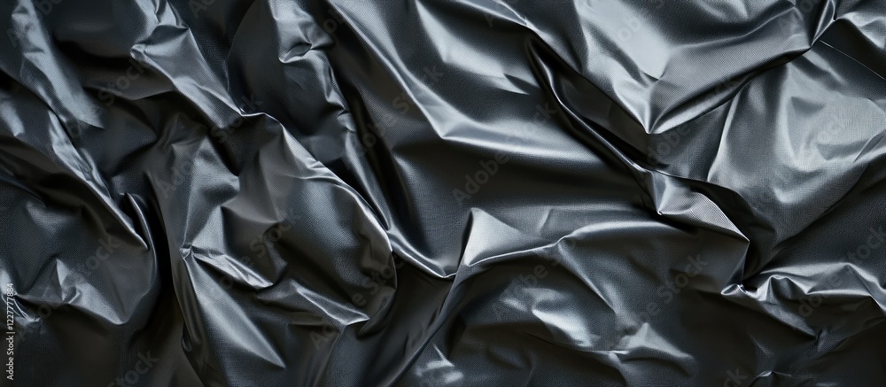 Aufkleber textured dark gray geomembrane surface with intricate folds and creases ideal for design backgrounds