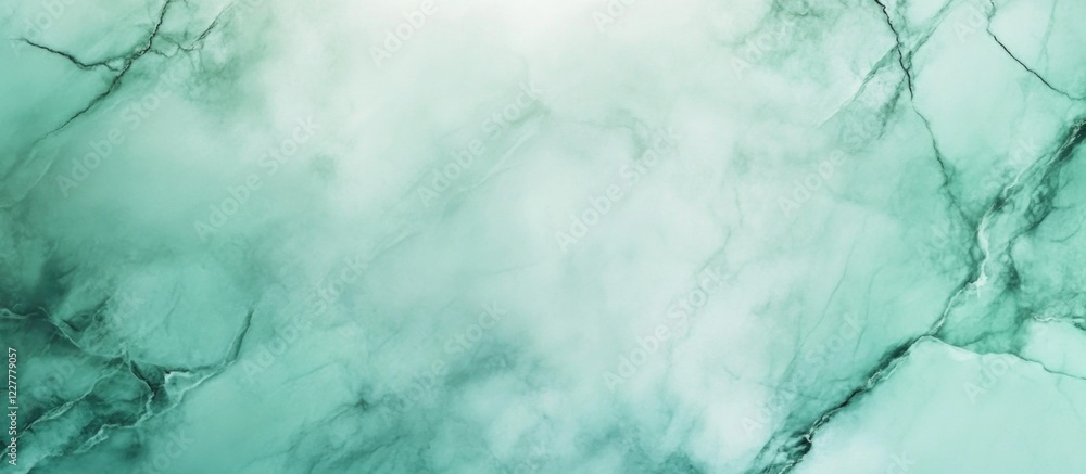 Poster green marble backdrop with intricate black vein patterns providing ample blank space for text insert