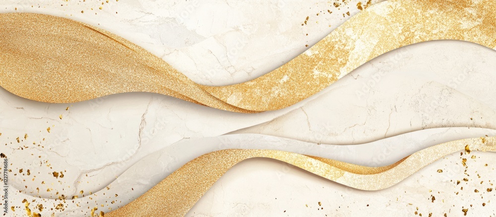 Aufkleber elegant gold and marble textured background in art deco style for decorative banners featuring ample
