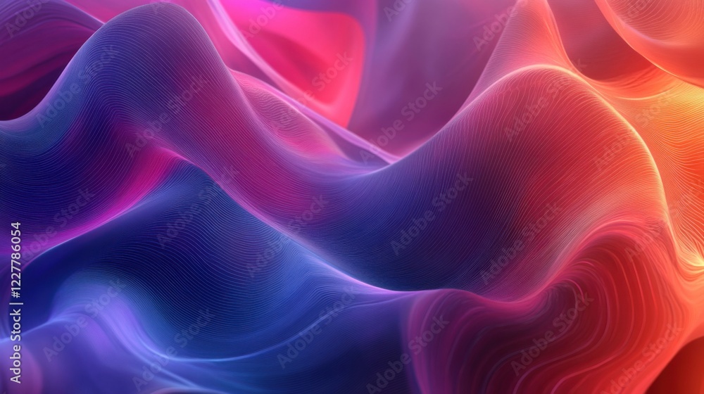 Poster a colorful abstract background with a wavy design