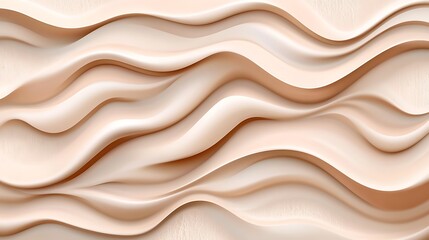 Obraz premium Abstract Beige Waves Smooth Cream Texture Design