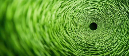 Vibrant Green Circular Background with Central Bullseye Ideal for Text Insertion and Promotional Content