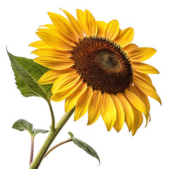 Obraz premium sunflower on isolated white background