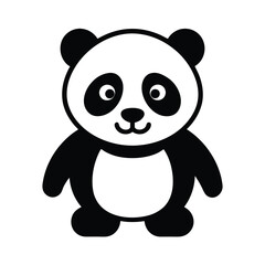 panda bear with bamboo
