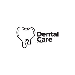 Dental creative idea logo wordmark. Dental Health, dental care and dental clinic. Logo for health, dentist and clinic.