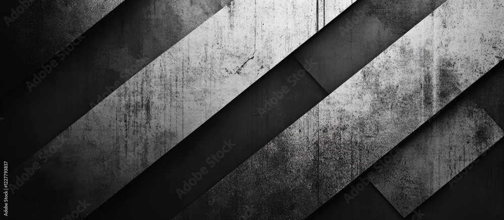 Poster gray and black abstract textured background with diagonal lines for vintage grunge design and ample 