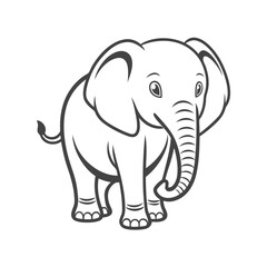 Fototapeta premium elephant vector illustration