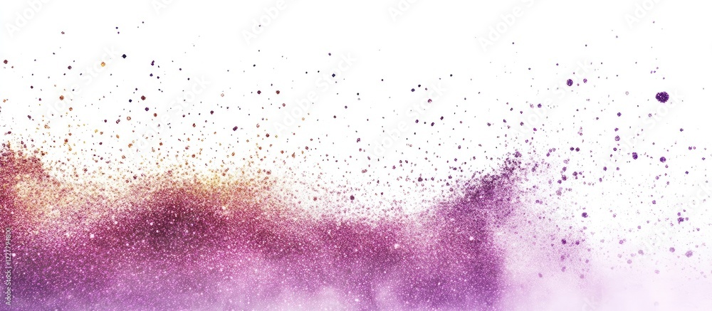 Aufkleber vibrant glittering spray on a white background providing empty space for customizable text or design