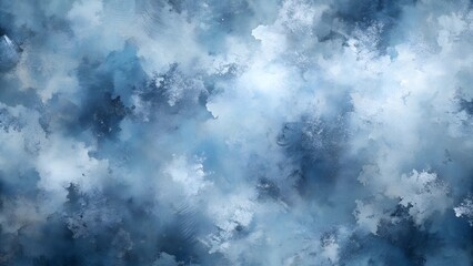 Abstract Blue Cloud Sky Painting, Texture, Background, Art, Design