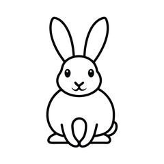 vector illustration of a rabbit