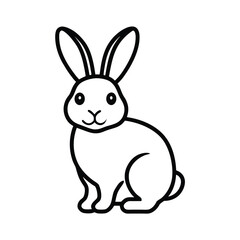 vector illustration of a rabbit