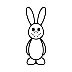 easter bunny with a white background