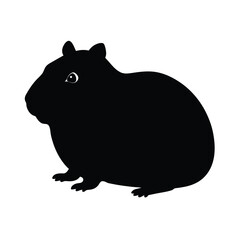 hippopotamus illustration isolated on white