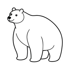 vector illustration of a bear