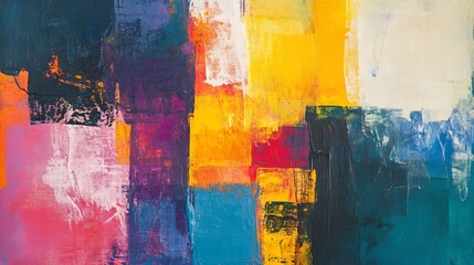 Vibrant Abstract Canvas: A Symphony of Colors