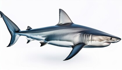 Fototapeta premium shark fish isolated on white background