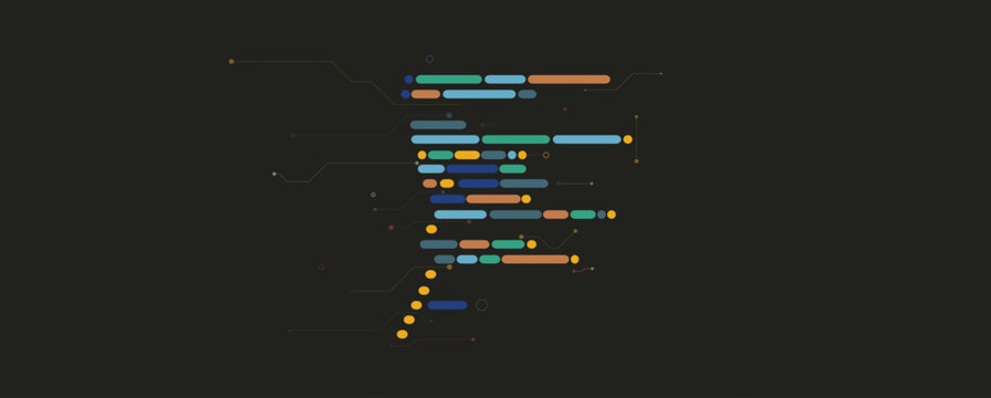 Abstract patterns in the language of machines