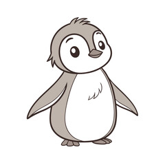 penguin on a white background