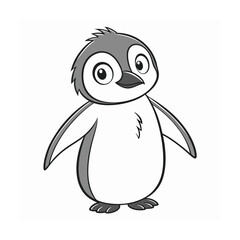 penguin on a white background