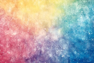 Fototapeta premium Soft Pastel Rainbow Gradient Background, Vibrant Watercolor Texture, Abstract Colorful Backdrop, Dreamy Artistic Design