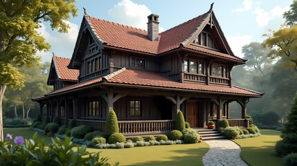 Obraz premium Norman style house