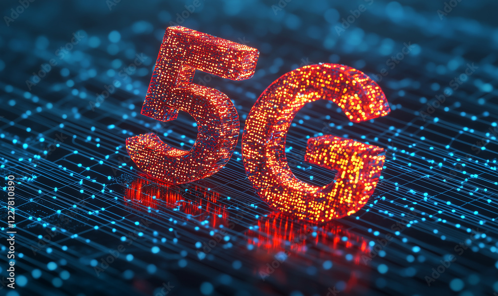 Poster 3d representation of 