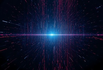 Abstract Digital Data Stream Visualization