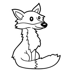 Red Fox Forest Animal Cunning Smart Cute Wild Dog Design Lover Art Vector Illustration Card T-Shirt Poster Sticker Graphic Print Decorative Drawing Isolated Logo Decoration Symbol Creative Cool Style
