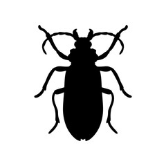 Insect bug icon silhouettes vector design illustration, isolated white background