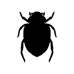 Insect bug icon silhouettes vector design illustration, isolated white background