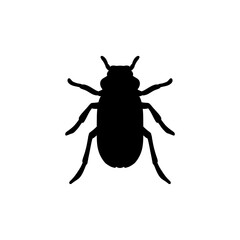 Insect bug icon silhouettes vector design illustration, isolated white background
