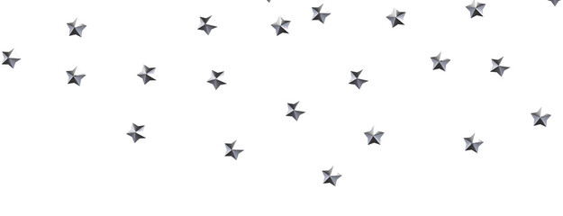 Twinkling Yuletide Skies: Breathtaking 3D Illustration of Falling Christmas Starlights