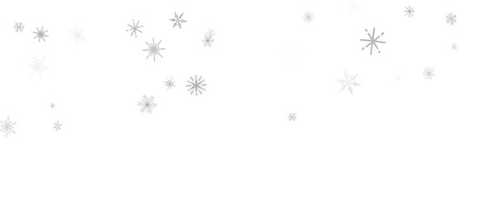 Fototapeta premium Flurry of Snowflakes: Radiant 3D Illustration Showcasing Falling Festive Snow Crystals