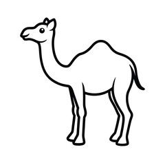 camel cartoon isolated