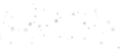 Snowflake Whirlwind: Exquisite 3D Illustration of Descending Christmas Snowflakes in Motion