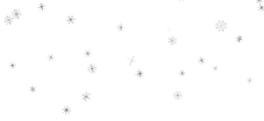 Snowflake Whirlwind: Exquisite 3D Illustration of Descending Christmas Snowflakes in Motion