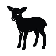 silhouette of a goat
